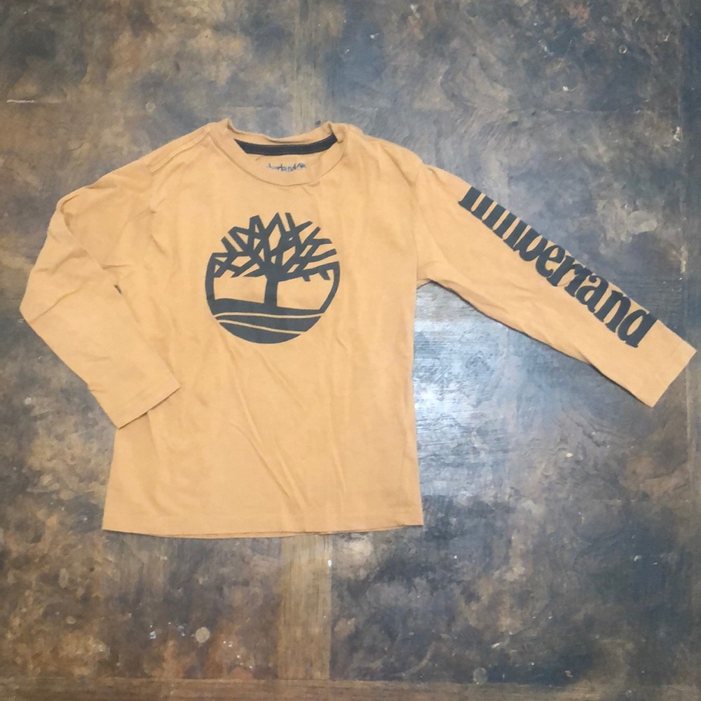 Long Sleeve Camel Shirt Size 5 Timberland